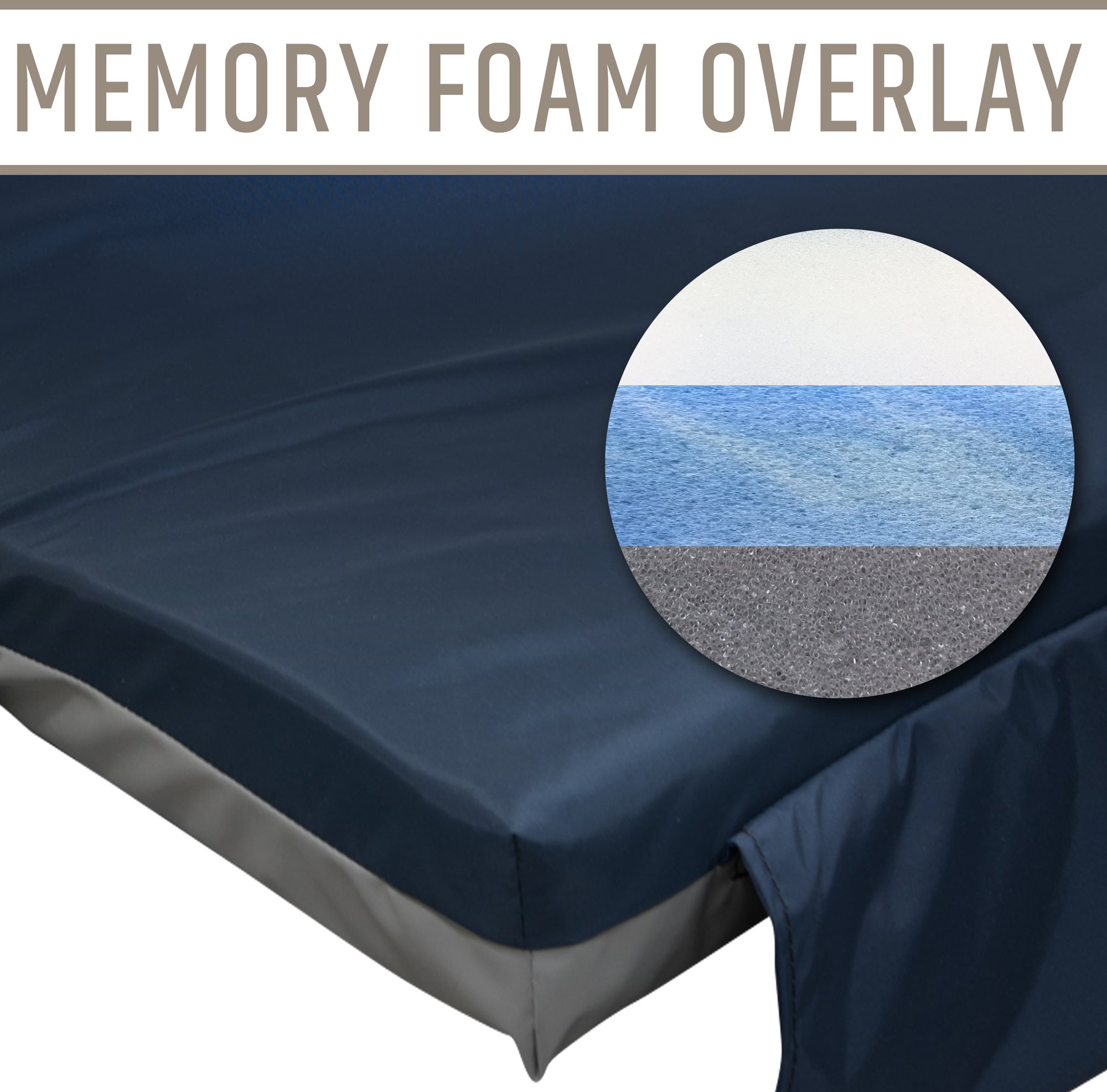 Ultra Comfort Overlay Pad - 80x36x3 - mattress